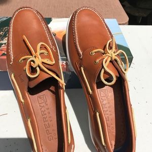 Sperry Topsider Mens size 11.5 W Tan leather